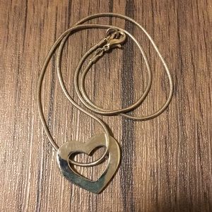 Silver heart necklace